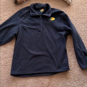 Bass Pro Shops Black Half-Zip Fleece with Logo Patch